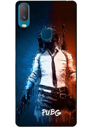 Силиконовый бампер чехол для vivo y11 с рисунком pubg