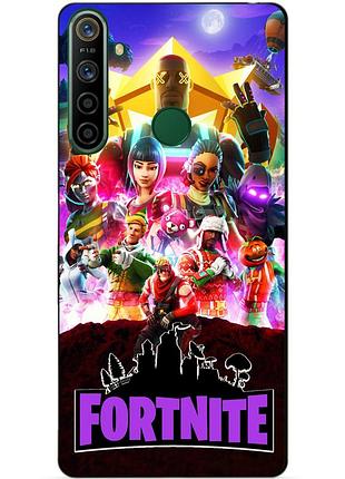 Силиконовый чехол бампер для realme 5i с рисунком fortnite