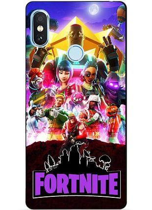Силиконовый бампер чехол для xiaomi redmi note 5 с рисунком fortnite фортнайт