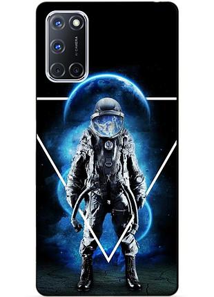 Силіконовий бампер чохол для oppo a72 з малюнком астронавт
