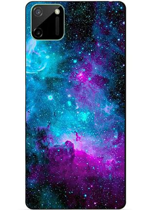Силіконовий чохол бампер для realme c11 з малюнком галактика
