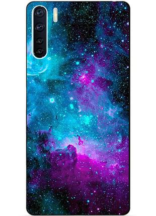 Силіконовий бампер чохол для oppo a91 з малюнком галактика