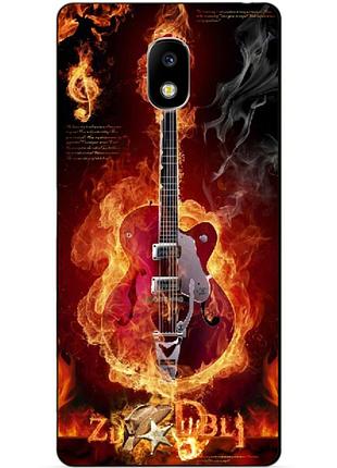Силіконовий чохол бампер для samsung j5 2017 galaxy j530 з малюнком гітара