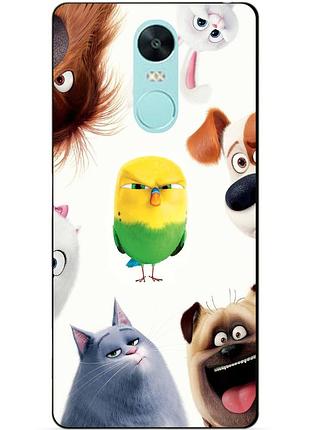 Силіконовий чохол для xiaomi redmi note 4x з малюнком таємна життя домашніх тварин