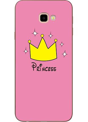 Силиконовый бампер для samsung j4 plus galaxy j415 с рисунком princess