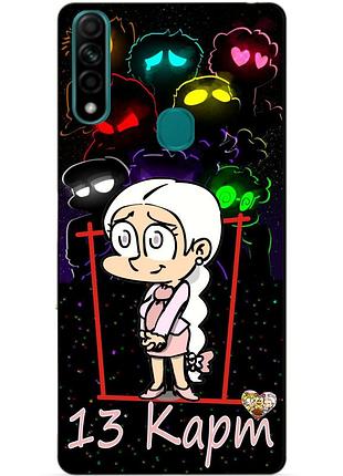 Силиконовый бампер чехол для oppo a31 с героем 13 карт хелен