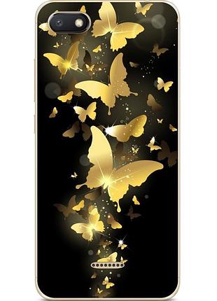 Чохол силіконовий бампер для xiaomi redmi 6a з малюнком метелики