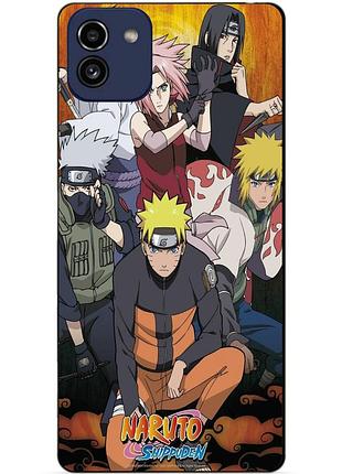 Силіконовий бампер чохол для samsung a03 з малюнком naruto аніме