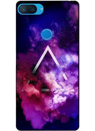 Силіконовий бампер чохол для xiaomi mi 8 lite з малюнком космос