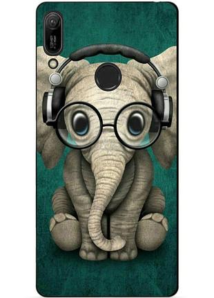 Бампер силіконовий чохол для huawei y6 prime 2019 з малюнком слоник