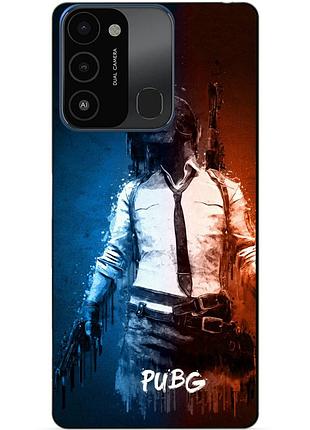 Силіконовий бампер чохол для tecno spark go 2022/spark 8c з малюнком pubg