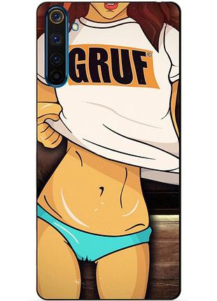 Силіконовий чохол бампер для realme 6 pro з малюнком gruf