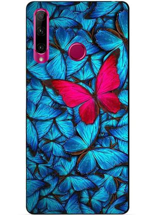 Чехол силиконовый для huawei honor 10i с рисунком мотыльки