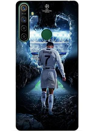Силиконовый чехол бампер для realme 5i с рисунком ronaldo