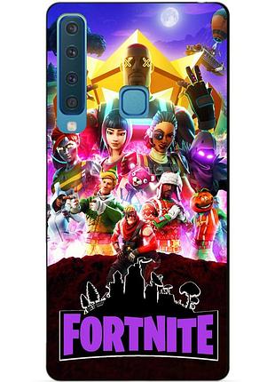 Силиконовый бампер чехол для samsung a9 2018 galaxy a920 с рисунком fortnite