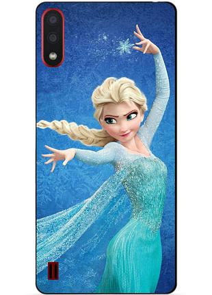 Силіконовий бампер чохол для samsung a01 galaxy a015f з малюнком ельза