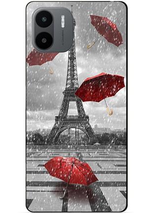 Силиконовый бампер чехол для xiaomi redmi a1/a2 с рисунком дождь в париже