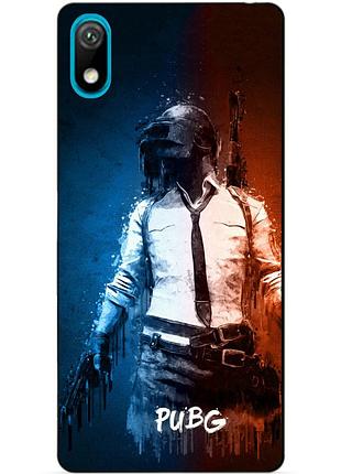 Силиконовый бампер чехол для huawei y5 2019 с рисунком pubg