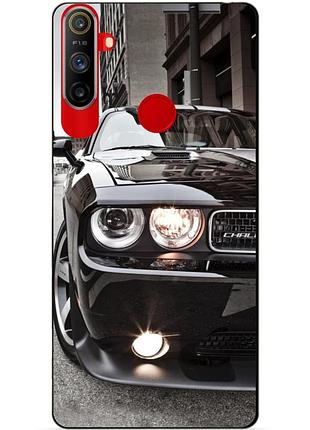 Силиконовый чехол бампер для realme c3 с рисунком dodge