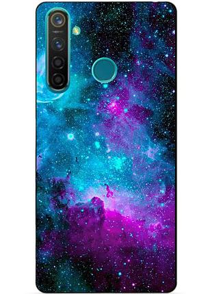 Силіконовий чохол бампер для realme q з малюнком галактика