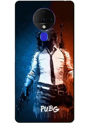 Силіконовий бампер чохол для tecno spark 6 з малюнком pubg