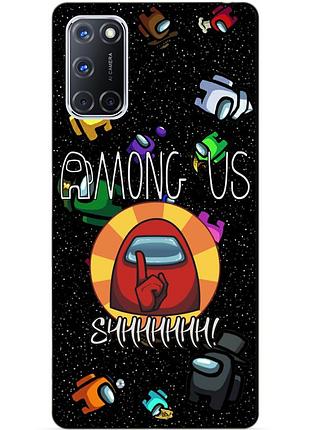 Силіконовий бампер чохол для oppo a72 з малюнком among us