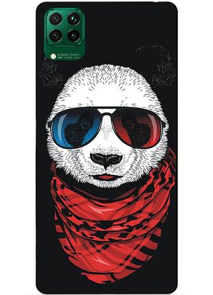 Силиконовый чехол бампер для huawei p40 lite с рисунком панда