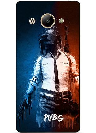 Чехол силиконовый для huawei y3 2017 с рисунком pubg