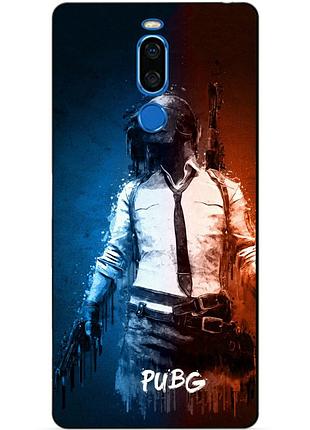 Силиконовый бампер чехол для meizu x8 с рисунком pubg