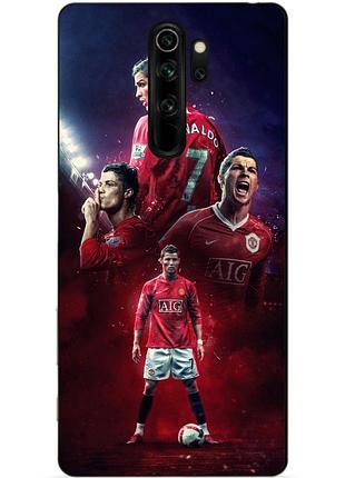 Силиконовый чехол бампер для xiaomi redmi note 8 pro с рисунком ronaldo mu