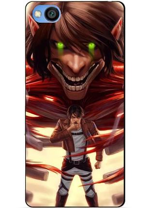Силіконовий бампер чохол для xiaomi redmi go з аніме attack on titan