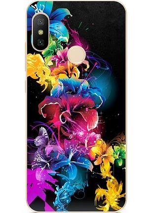 Чохол силіконовий для huawei p smart plus з малюнком лілії