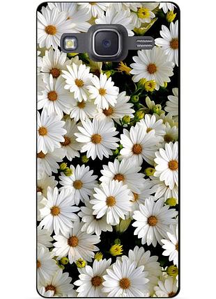 Бампер силиконовый чехол для samsung j5 galaxy j500 с рисунком ромашки
