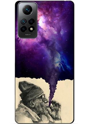 Силиконовый бампер чехол для xiaomi redmi note 12 pro с рисунком дед космос