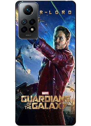 Силиконовый бампер чехол для xiaomi redmi note 12 pro звездный лорд стражи галактики star lord