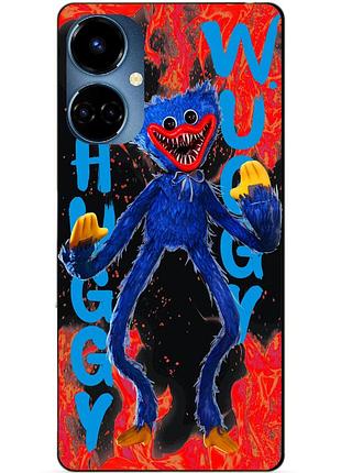Силіконовий бампер чохол для tecno camon 19/19 pro з малюнком huggy wuggy хаггі вагі