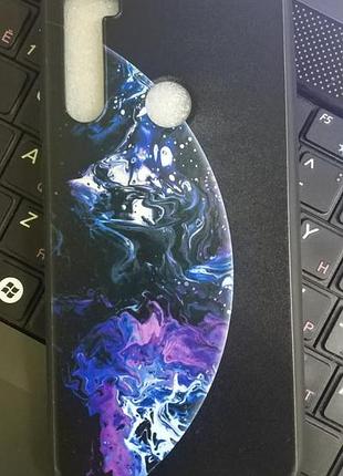 Силиконовый бампер чехол для xiaomi redmi note 8t с рисунком планета космос галактика