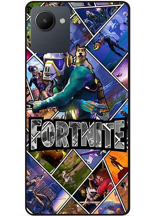 Силиконовый чехол бампер для realme c30s с картинкой фортнайт fortnite
