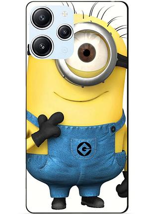 Силиконовый бампер чехол для xiaomi redmi 12 рисунок миньон кевин