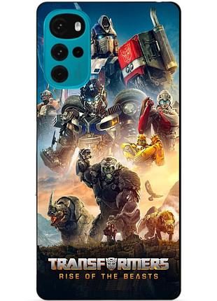 Силиконовый чехол бампер для motorola moto g22 с картинкой звероботы трансформеры transformers