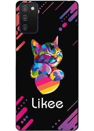 Силіконовий бампер чохол для samsung a03s з малюнком likee