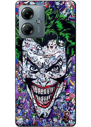 Силіконовий чохол бампер для motorola moto g14 з малюнком джокер joker