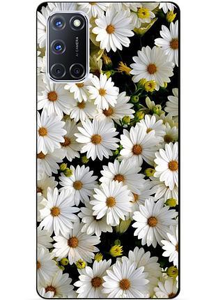 Силіконовий бампер чохол для oppo a72 з малюнком ромашки