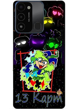 Силиконовый бампер чехол для tecno spark go 2022/spark 8c с героем 13 карт джокер