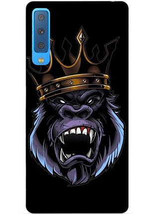 Чехол силиконовый для samsung a7 2018 galaxy a750 с рисунком обезьяна