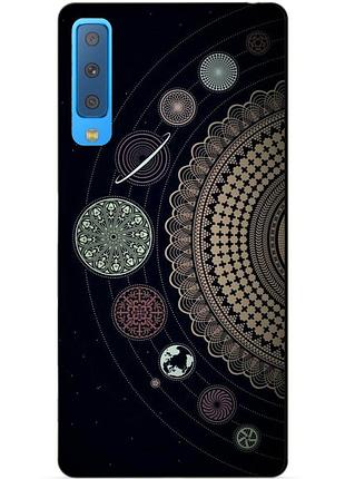 Чехол силиконовый для samsung a7 2018 galaxy a750 с рисунком мандала