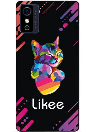 Силіконовий бампер чохол для zte blade l9 з малюнком likee