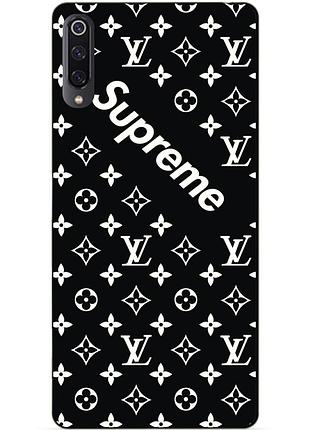 Чехол силиконовый для xiaomi mi 9 с рисунком supreme lv