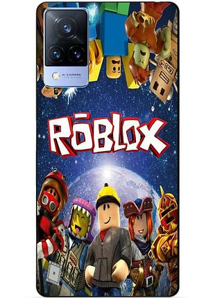Силіконовий бампер чохол для vivo v21 з малюнком роблокс