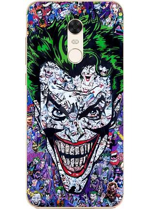 Силиконовый чехол для xiaomi redmi 5 plus с рисунком джокер